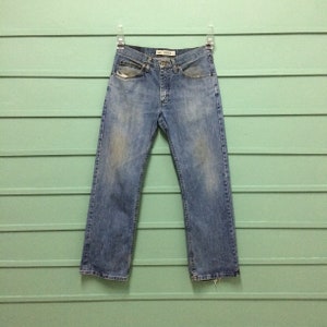 Size 30 Vintage Lee Jeans Mid Waisted Y2Ks Grunge Dirty Denim Regular Fit Straight Leg Boyfriend Jeans - Medium, 30&quot;
