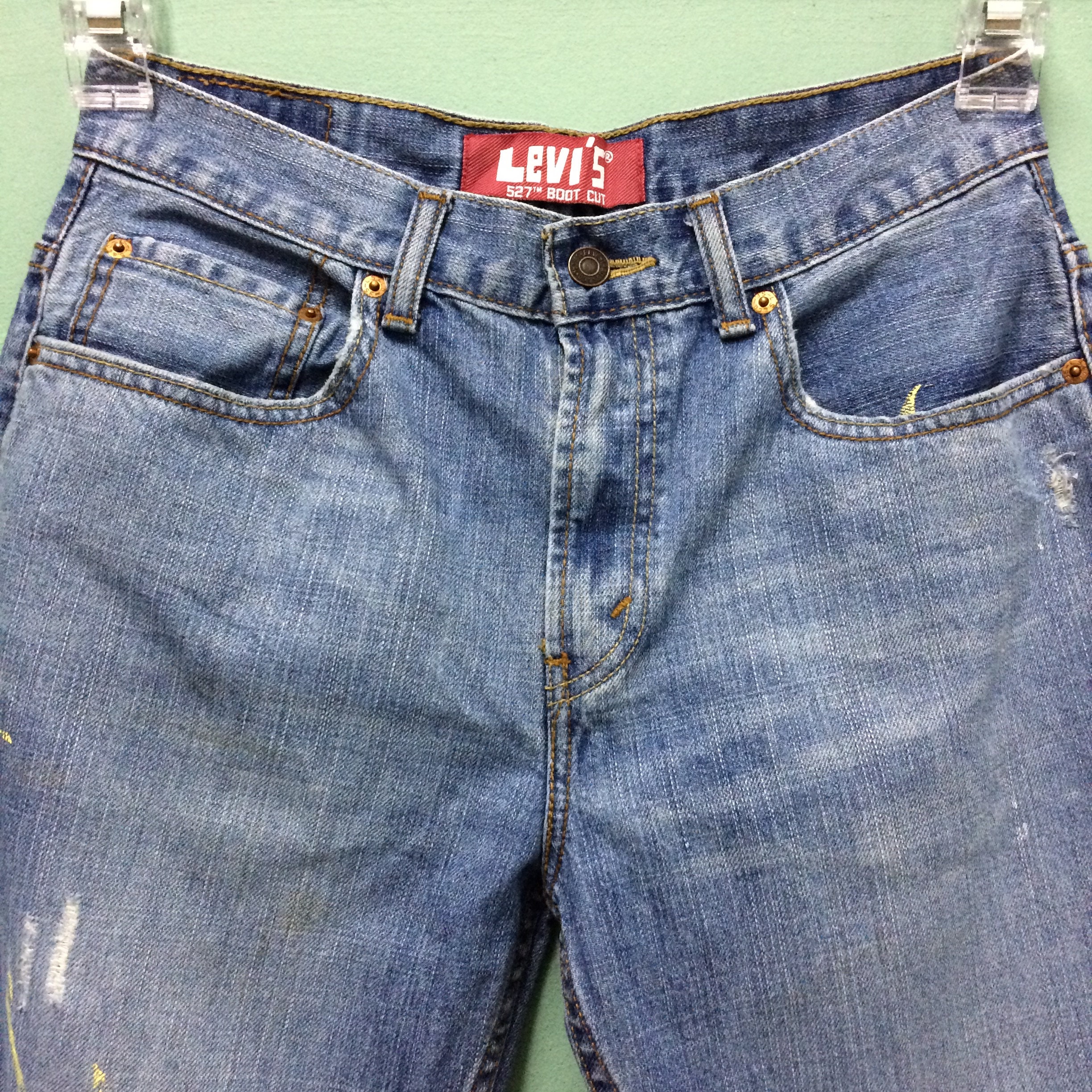 Vintage Levi's 527 Bootcut Jeans, Size 29 Distressed Denim - Etsy
