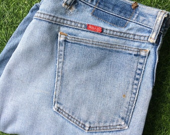 Vintage Wrangler Western Jeans, Distressed Faded Denim, Plus Size 38