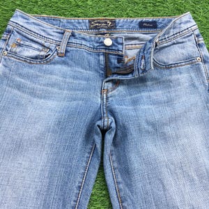 Size 27 Y2K Low Rise Bootcut Street Style Jeans W28 L33 Seven7 Jeans, Seven Low Waist Flared Denim Pants, waist 28&quot;