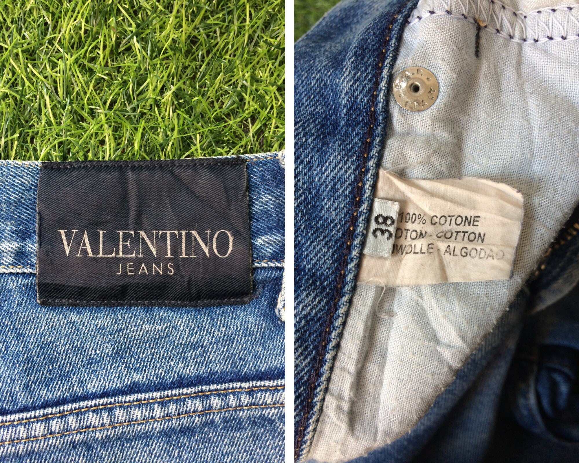 VALENTINO ヴァレンティノ ジーンズ、ダメージ加工 ダメージ ライト