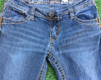 Diesel Industry Junnie Vintage Low Rise Bootcut Flared Jeans / Y2K