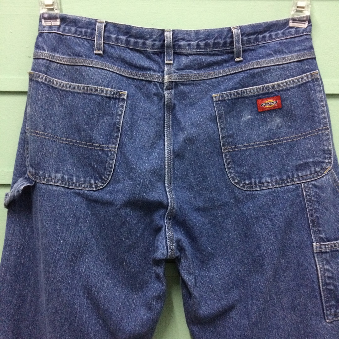 Size 37 Vintage Dickies Workwear Plus Size Denim W37 L33