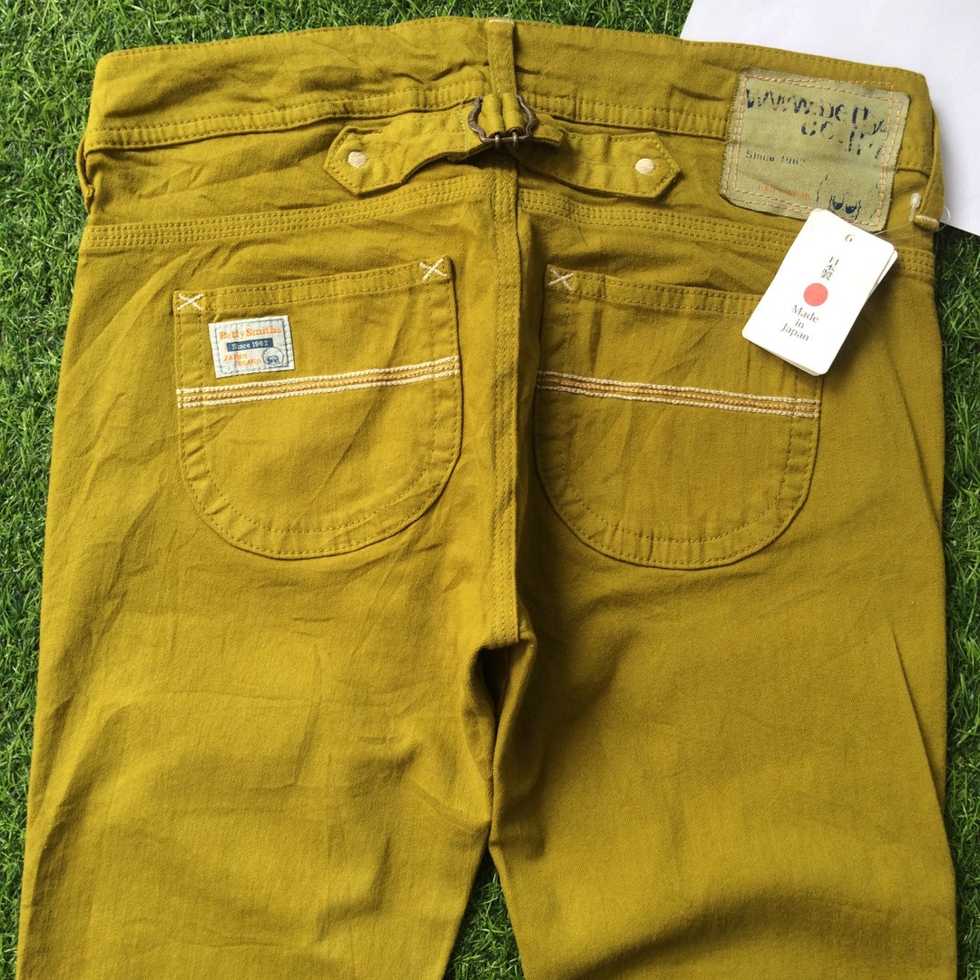 Size 29 00s Deadstock Low Rise Cargo Pants, Vintage 2000s Y2K Green Low