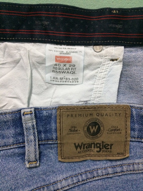 Size 40 Wrangler Vintage Western Plus Jeans Light Wash - Etsy Norway