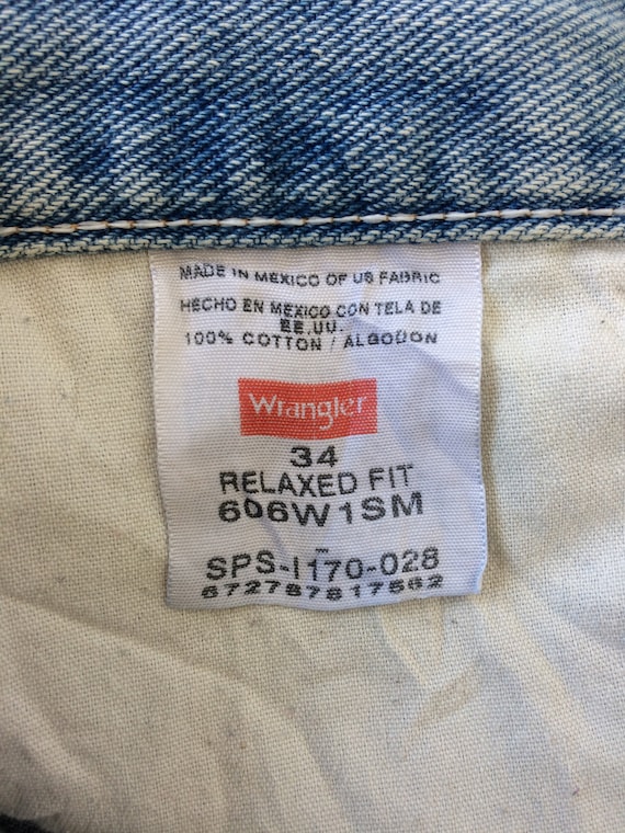 W34 Vintage Wrangler Light Wash High 
