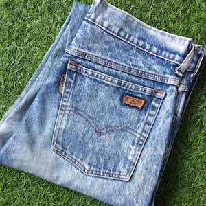 Size 29 Vintage Distressed Levis 636 Acid Wash Jeans W29 L28 Big E Denim Classic Mom Hourglass Jeans Tapered Leg Jeans Waist 29&quot;