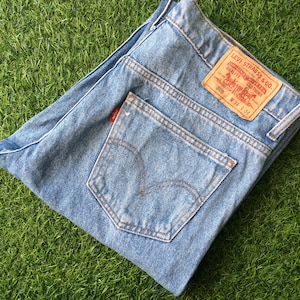 Size 32 Vintage Distressed Levis 508 Jeans W32 L26 Light Wash Denim Straight Leg Jeans Made In Philippines Waist 32&quot;