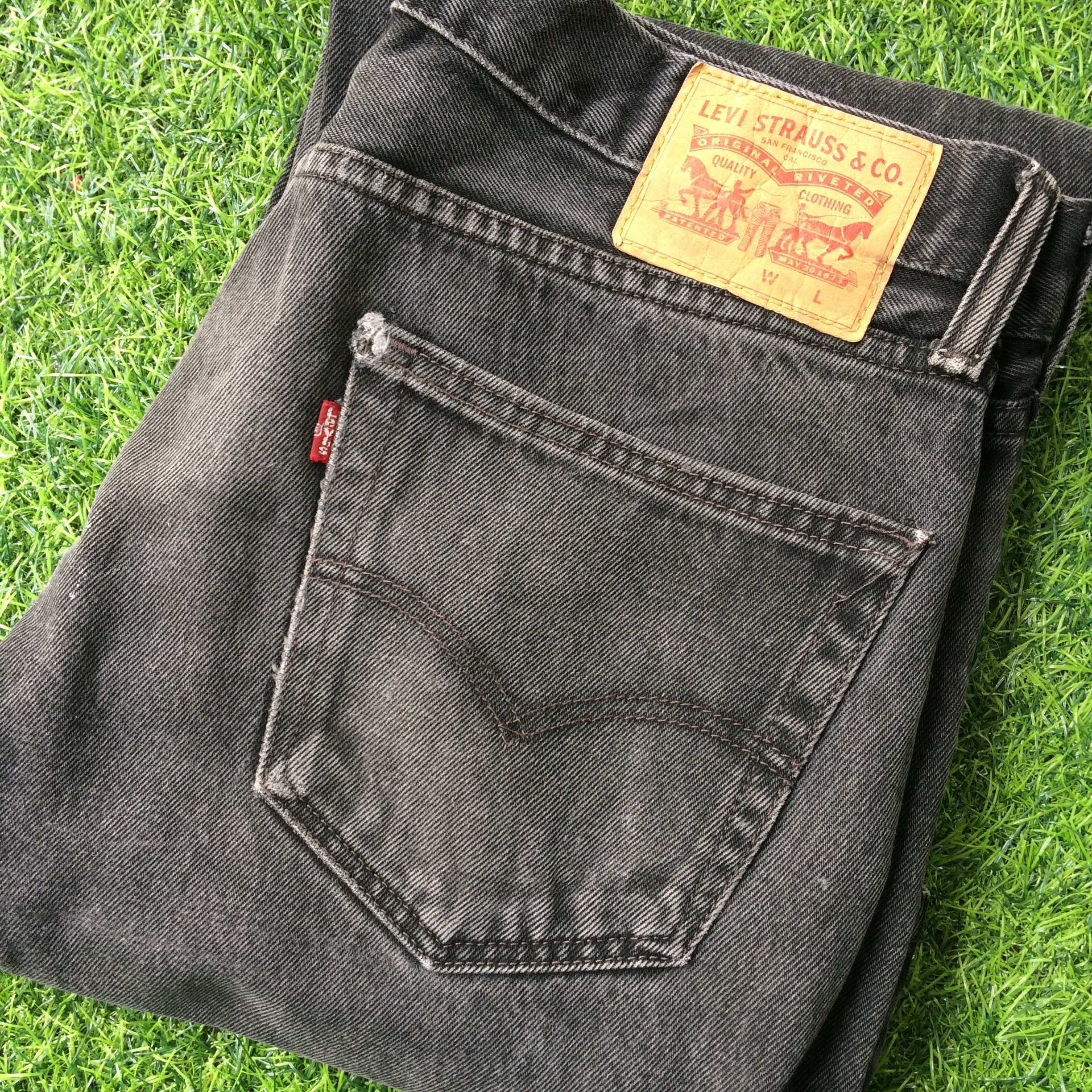 Size 34 Vintage Levis 505 Distressed Jeans W34 L33 Faded Black - Etsy  Australia