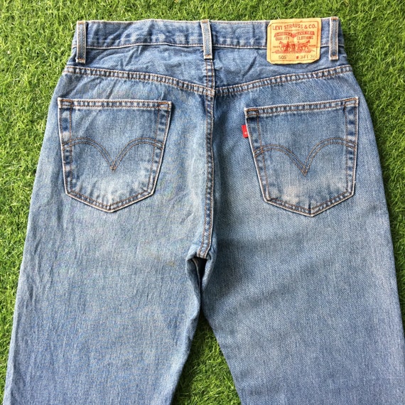 Size 33 Vintage Distressed Levis 505 Jeans W33 L35 Light Wash - Etsy