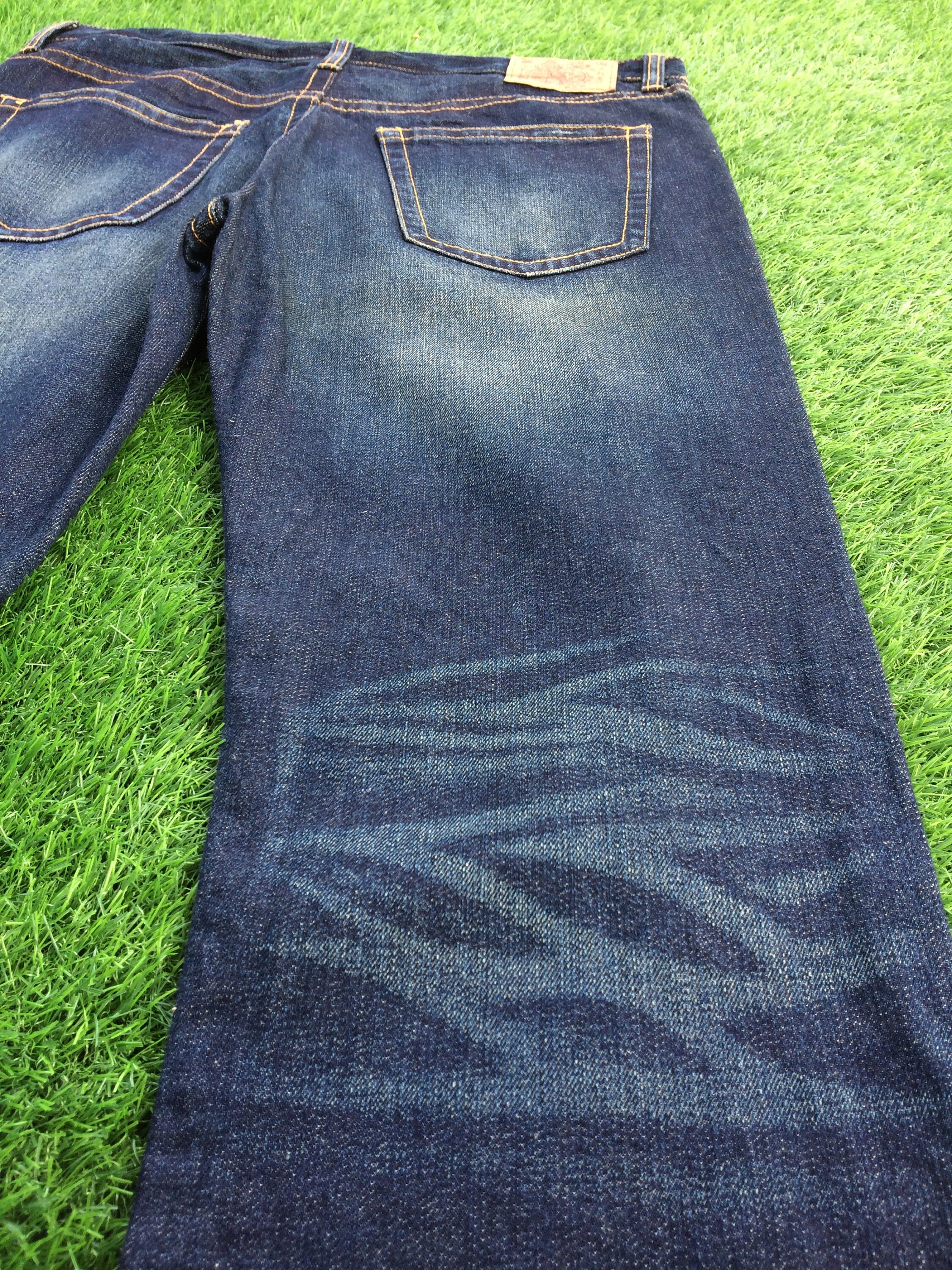 Size 37 Japanese Buden Shouten Printed Graphic Jeans W37 L29