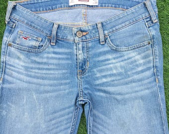 Y2K Vintage Low Rise Bootcut Flared Jeans W30 L33 Women’s Light Wash Stretch Denim Flare Jeans
