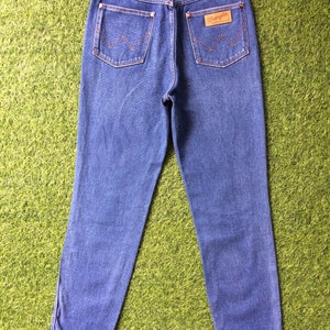Vintage Wrangler Jeans, storlek 30, blekta ljustvättade denim bild 2