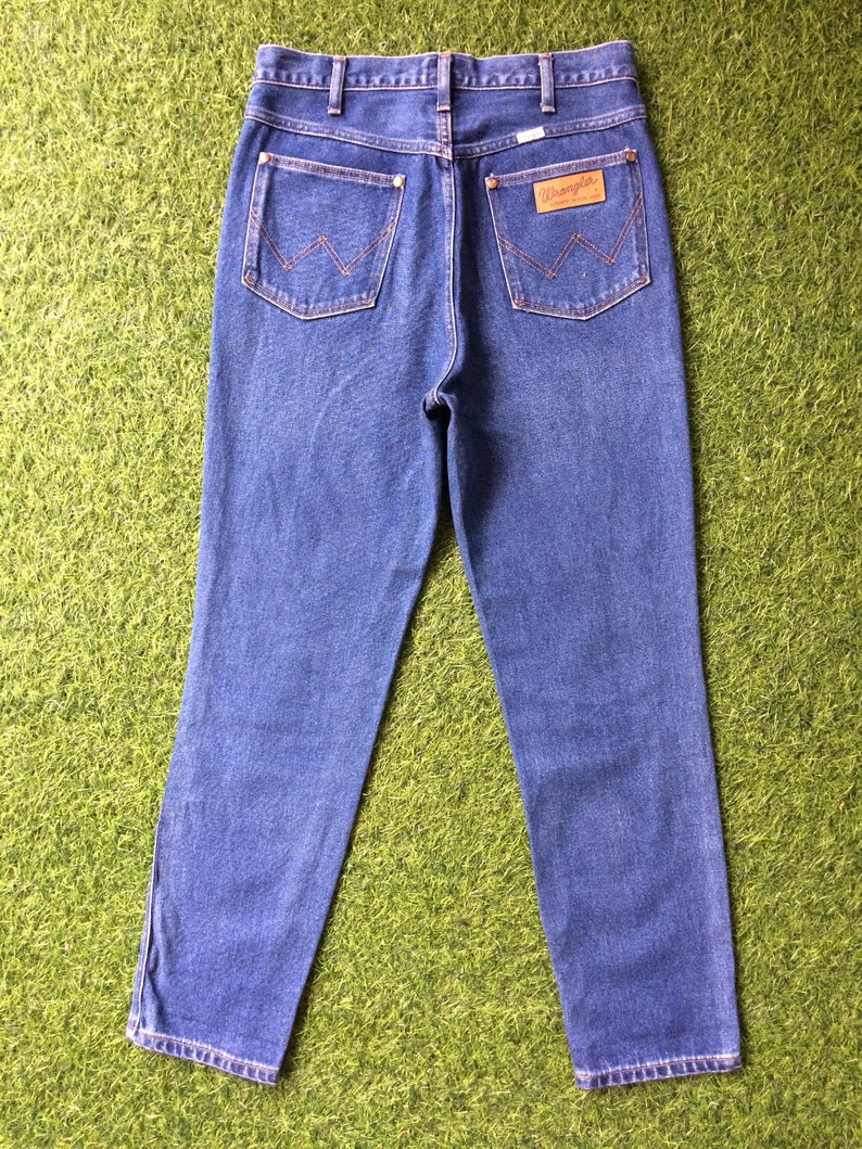 Vintage Wrangler Jeans, storlek 30, blekta ljustvättade denim bild 2