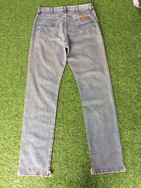 Size 35 Vintage Wrangler Western Distressed Dirty Jeans W35