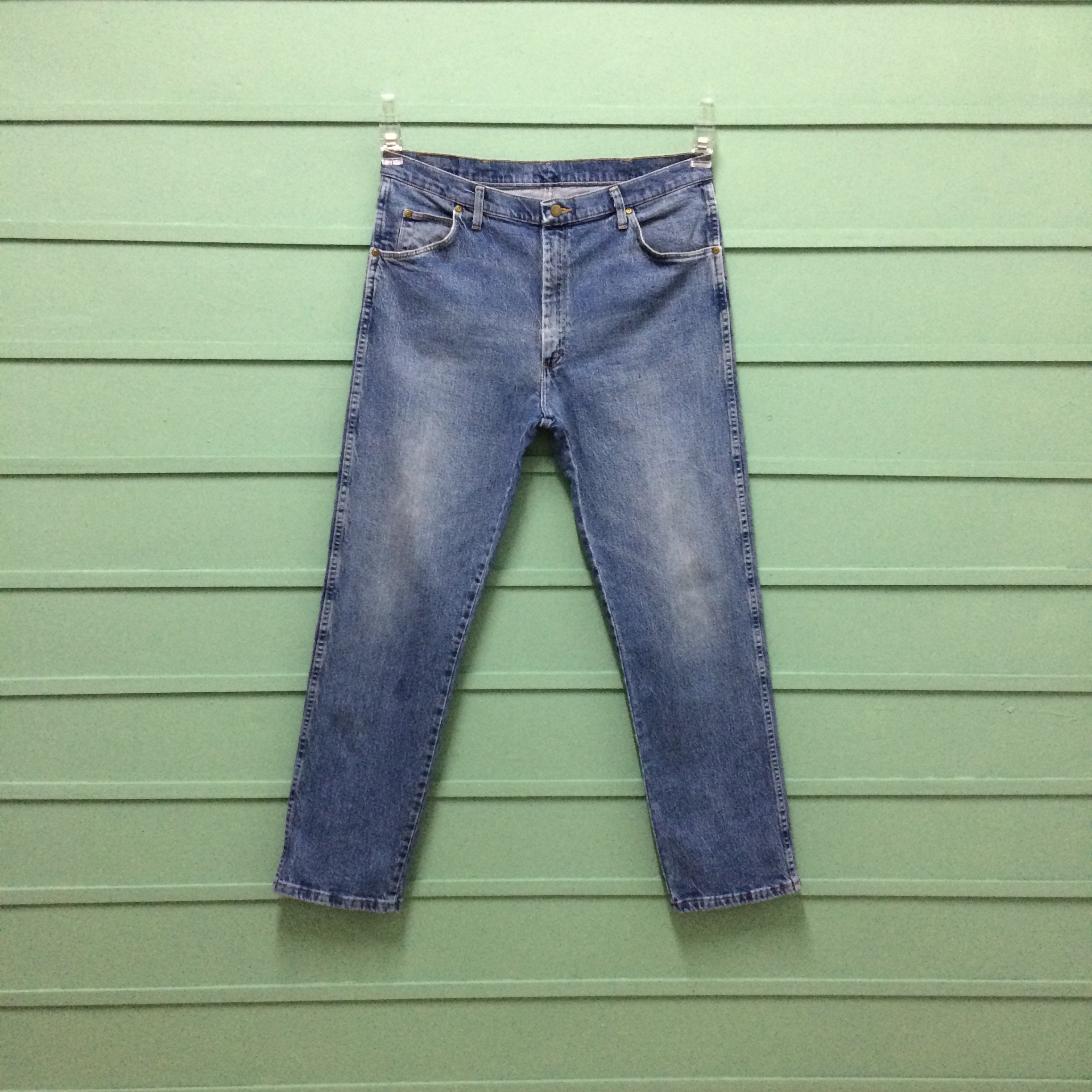 Size 37 Vintage 90's Wrangler Distressed W37 - Etsy Finland