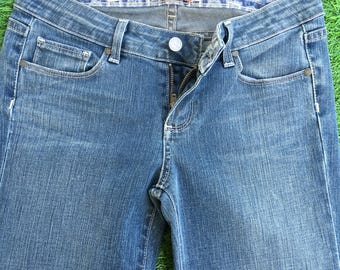 Y2k ausgestellte Low Rise Jeans Light Wash 2000er Street style schmale Bootcut Stretch-Denim-Jeans mit weitem Bein, Taille 72