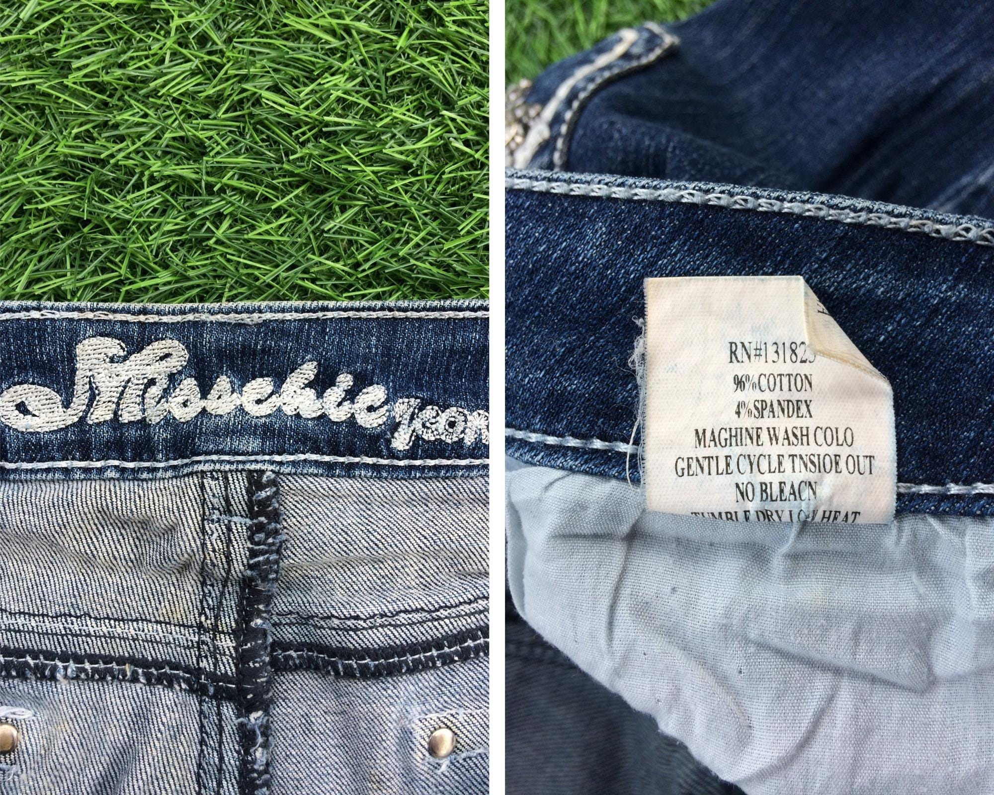 Jeans Capri Miss Chic Taille 1 - Cuffed, Pochette Jewel - Occasion Très Bon état