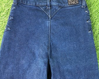 Western Ethics Jeanswear W26 L35 High Waisted Mom Jeans Tall Jeans Western Denim Bareback Western Stretch Denim Jean Pants For Women's