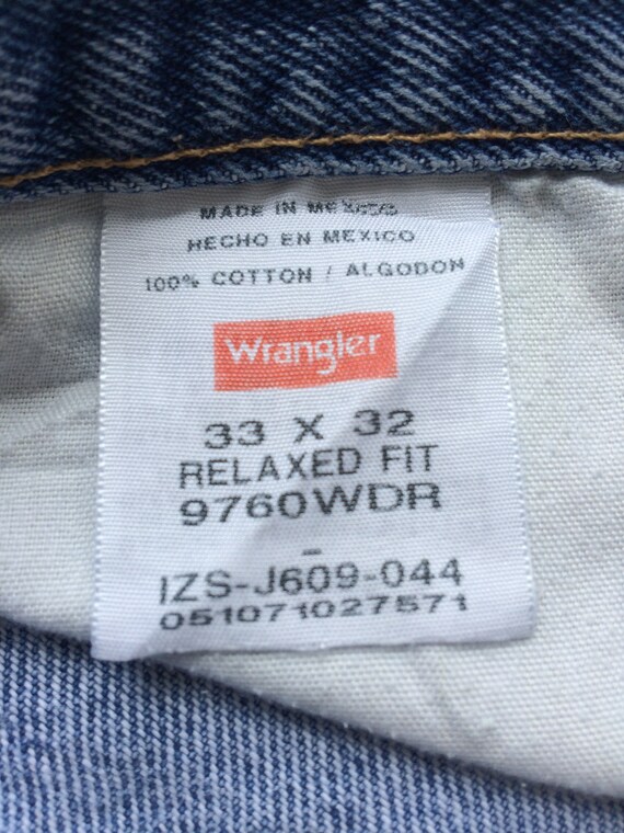 Size 31 Vintage 90's Wrangler Western Distressed … - image 10