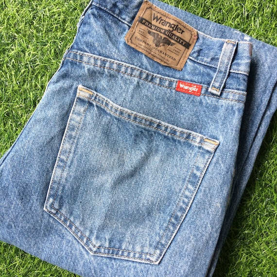 Size 30 Vintage Wrangler Western Distressed Jeans… - image 1
