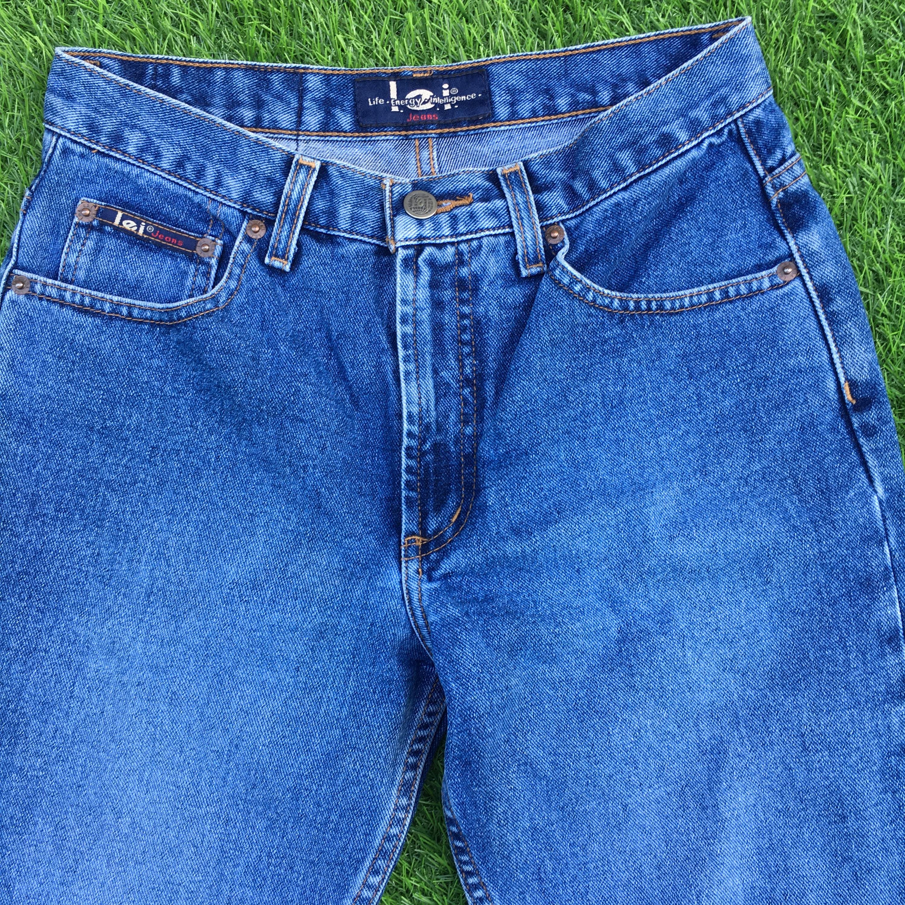 Vintage LEI 90s Low-rise Jeans, Bootcut Flare Denim (W28 L32