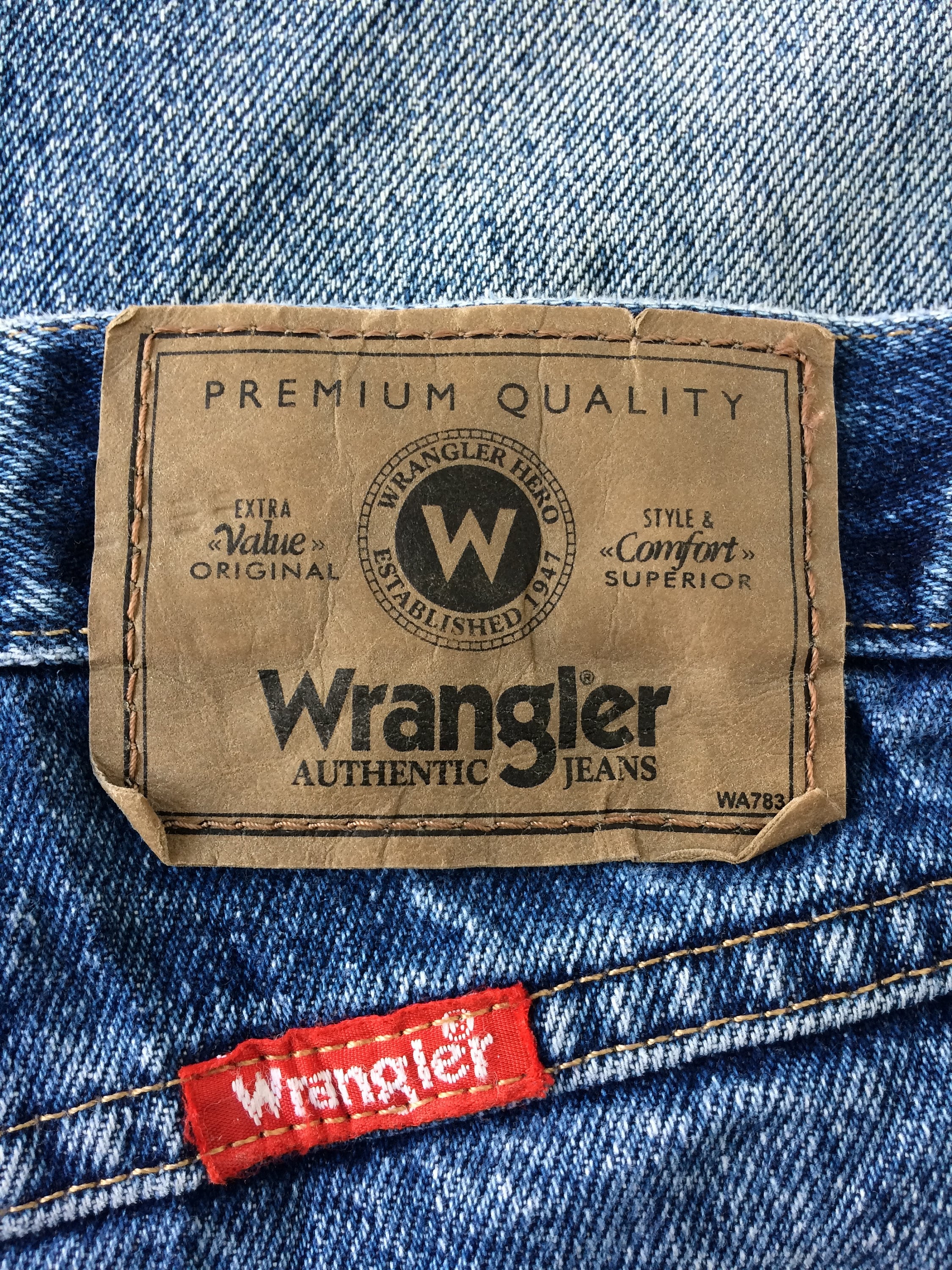 Maat 36 Vintage 90's Wrangler Western Distressed Jeans | Etsy België