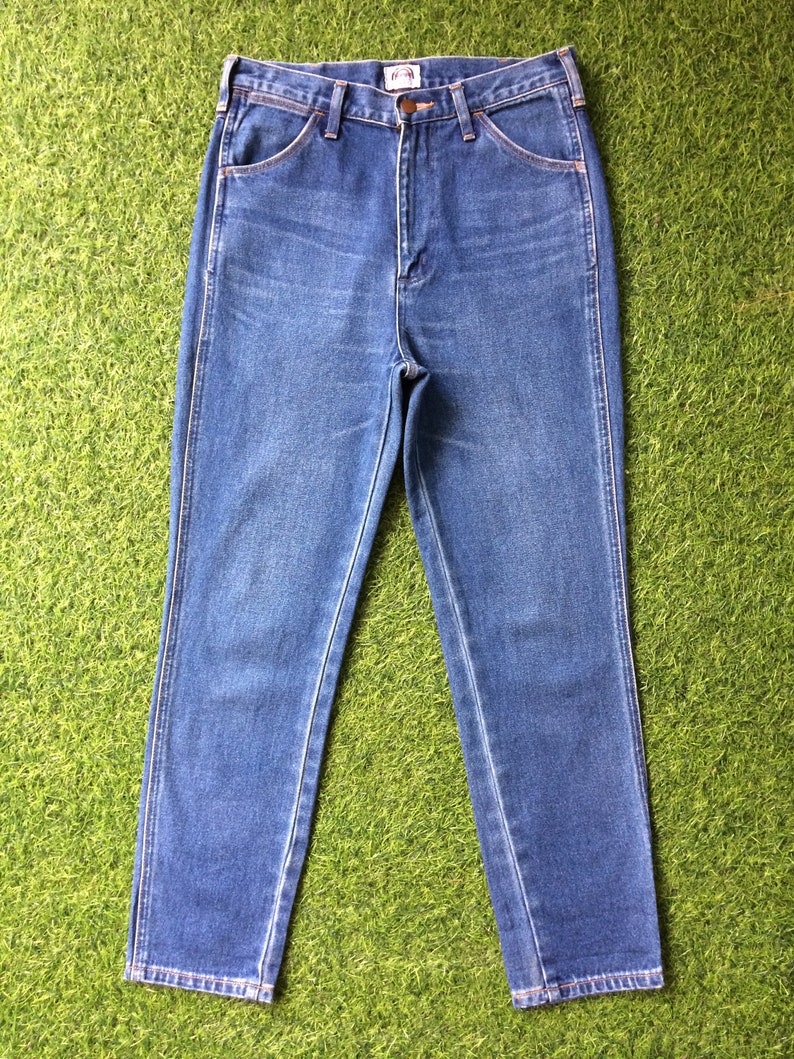 Vintage Wrangler Jeans, storlek 30, blekta ljustvättade denim bild 3