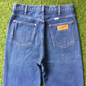 Vintage Wrangler Jeans, storlek 30, blekta ljustvättade denim bild 5