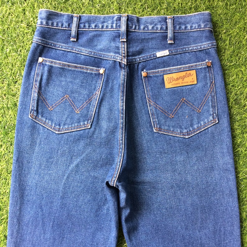 Vintage Wrangler Jeans, storlek 30, blekta ljustvättade denim bild 5