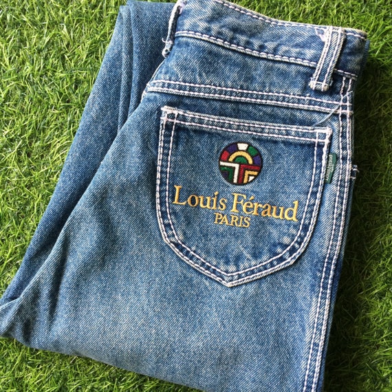 Size 22 Vintage Louis Feraud Distressed Jeans Clas