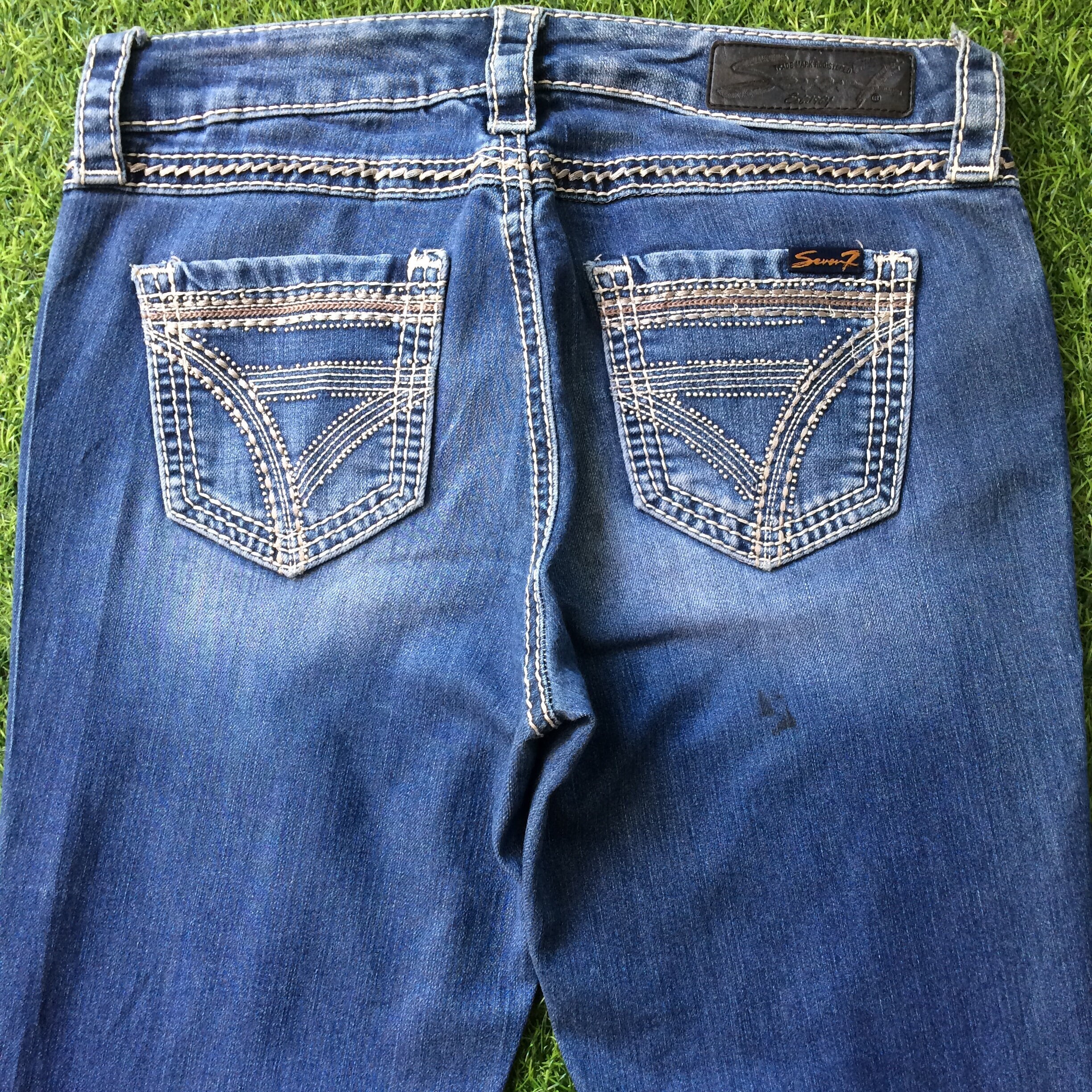 パンツ 00s archive grunge denim pants   2304 Baggy Jeans Y2K Grunge Emo Ripped Trousers Hippie Denim