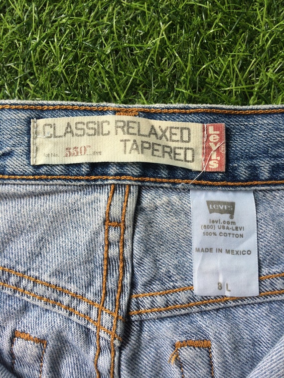 Size 28 Vintage Levis 550 Altered Reworked Light … - image 10