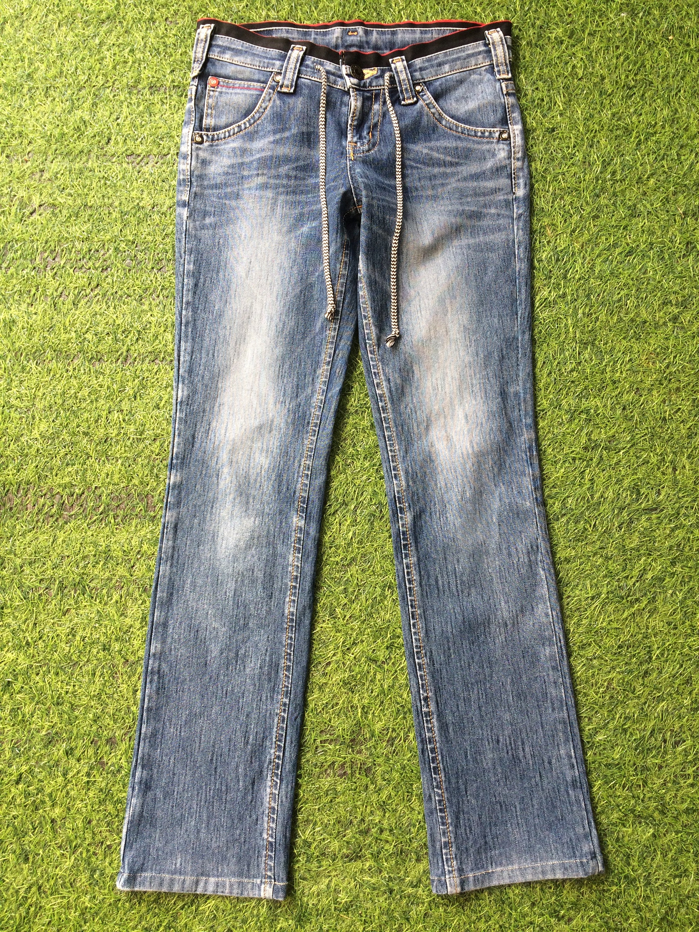 Japanese Edwin Jersey Medium Blue Wash 2000's Grunge Style Low