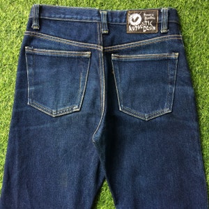 Size 29 Distressed Japanese Heavy Denim Blue Jeans W29 L33 High Waist Japan Street Style Denim Jeans, waist 29&quot;