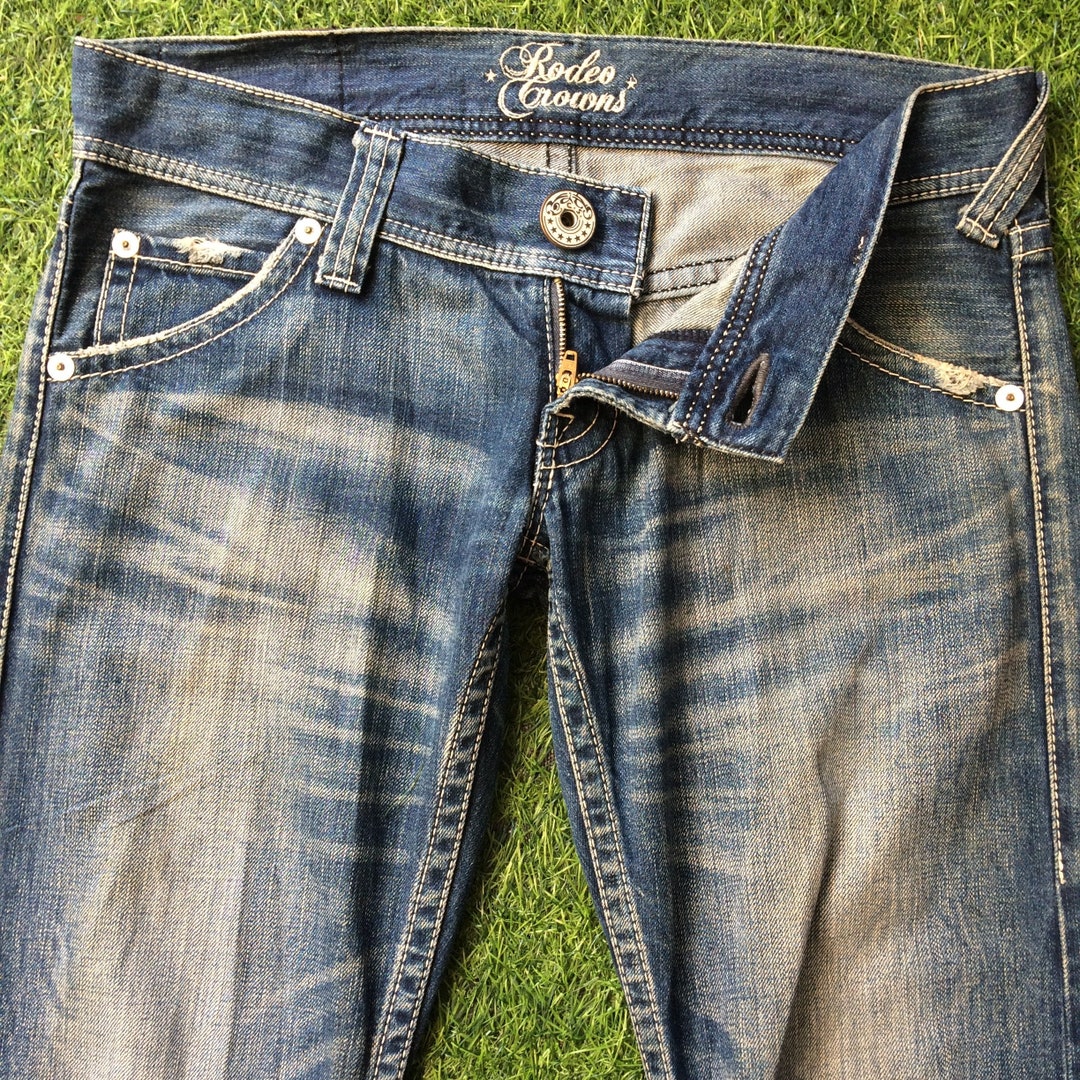 ●ROMANTIC CROWN● REPAIRED WIDE JEAN (2色) unisex 1992 CUTTING JEANS_BLACK - ROMANTIC CROWN | 60% - Asian