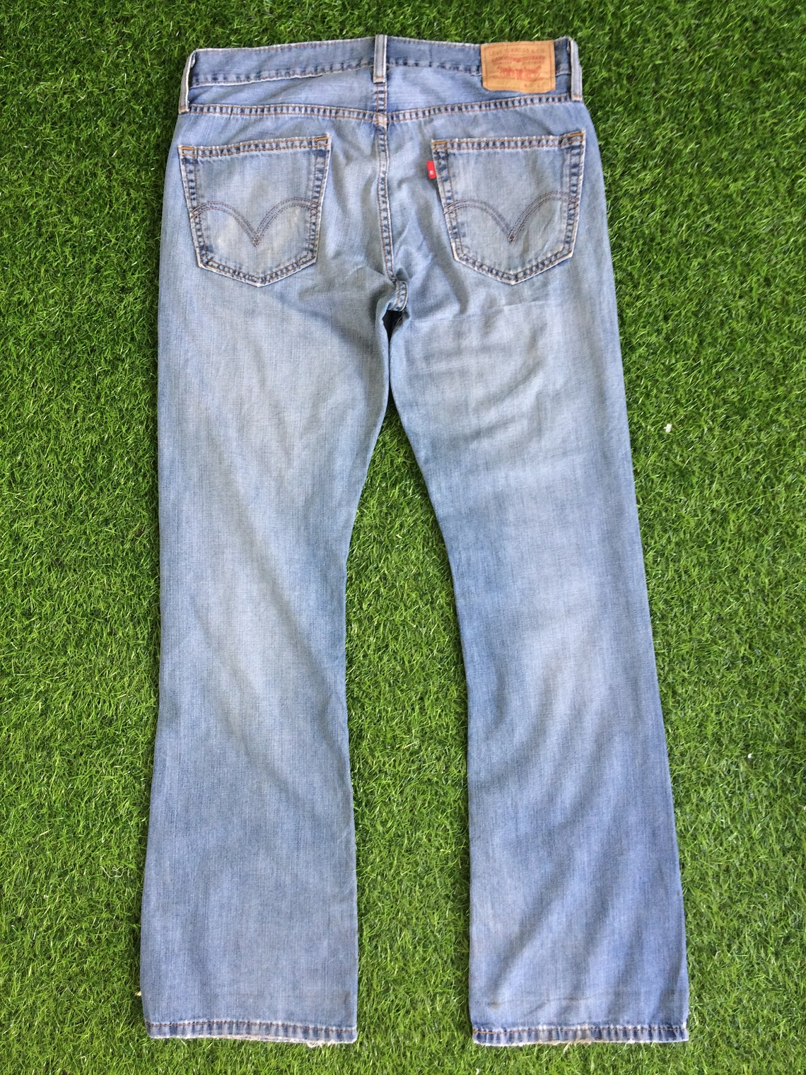 Vintage Distressed Levi's 527 Bootcut Jeans W33 L31 Light | Etsy