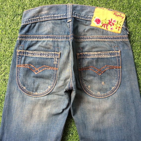 Size 29 REPLAY Jeans Relaxed Bootcut Flare Jeans W29 L29 