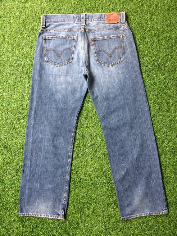 Size 36 Vintage Distressed Levis 549 Patch Jeans W36 L31 - Etsy