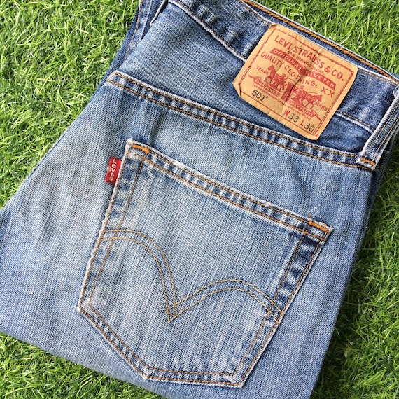 W32 L28 Vintage Distressed Levis 501 Jeans Medium Wash Faded - Etsy