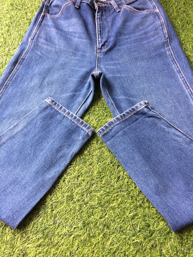 Vintage Wrangler Jeans, storlek 30, blekta ljustvättade denim bild 6