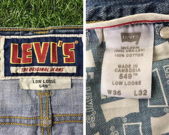 Size 36 Vintage Distressed Levis 549 Patch Jeans W36 L31 - Etsy Hong Kong