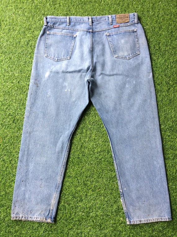 dealer vers capaciteit Size 42 Vintage Wrangler Western Distressed Dirty Jeans W42 - Etsy
