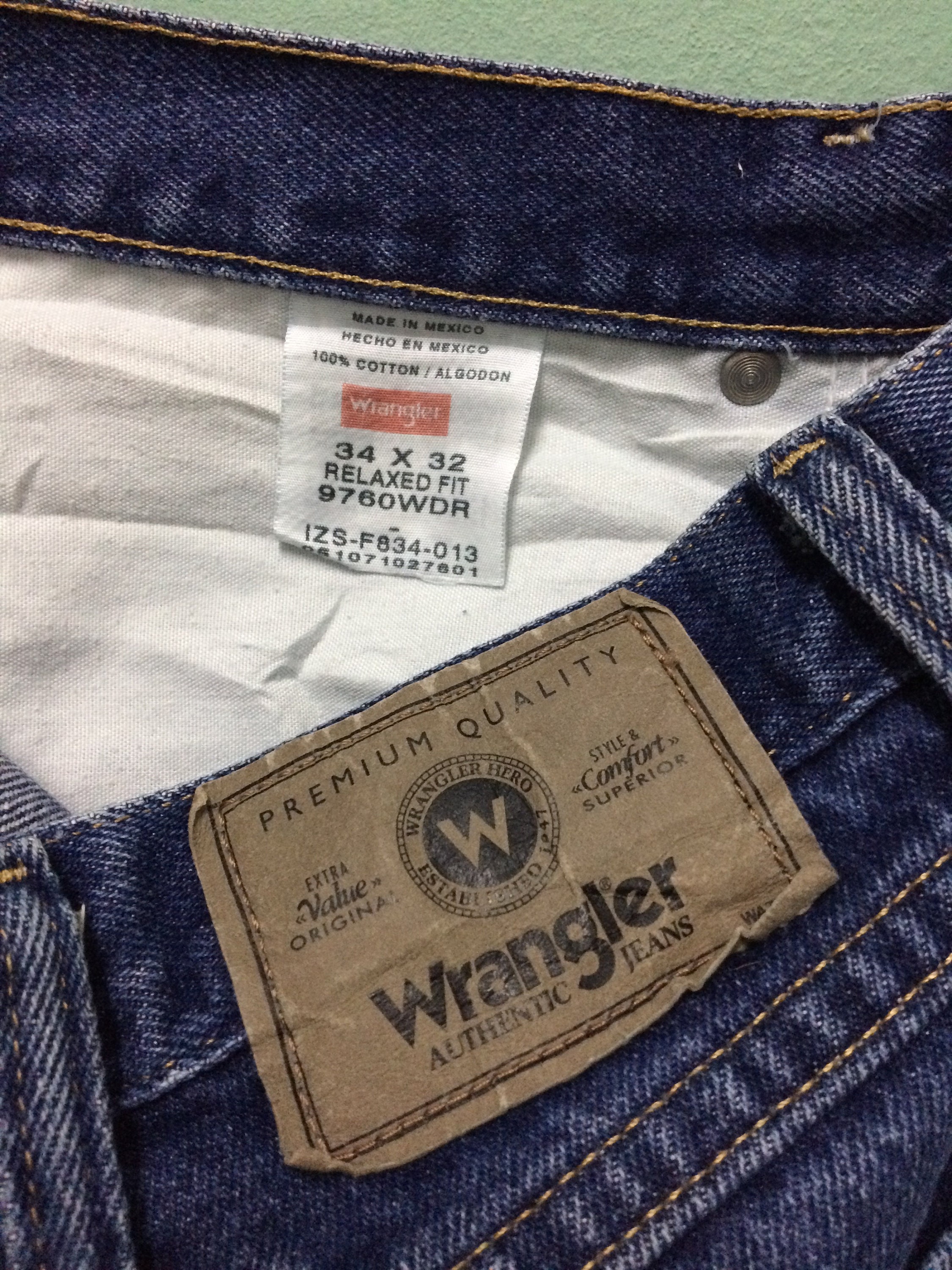 Size 33 Vintage 90's Wrangler Western Distressed Ripped - Etsy Denmark