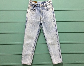 Vintage Edwin Acid Wash Jeans, Petite Tapered Denim (W25 L26)