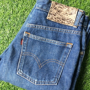 Size 25 Vintage Levi&#39;s W630 Jeans Tiny Small Waist W25 L24 Dark Wash Denim Petite Jeans Tapered Leg Wedgie Jeans Waist 25&quot;