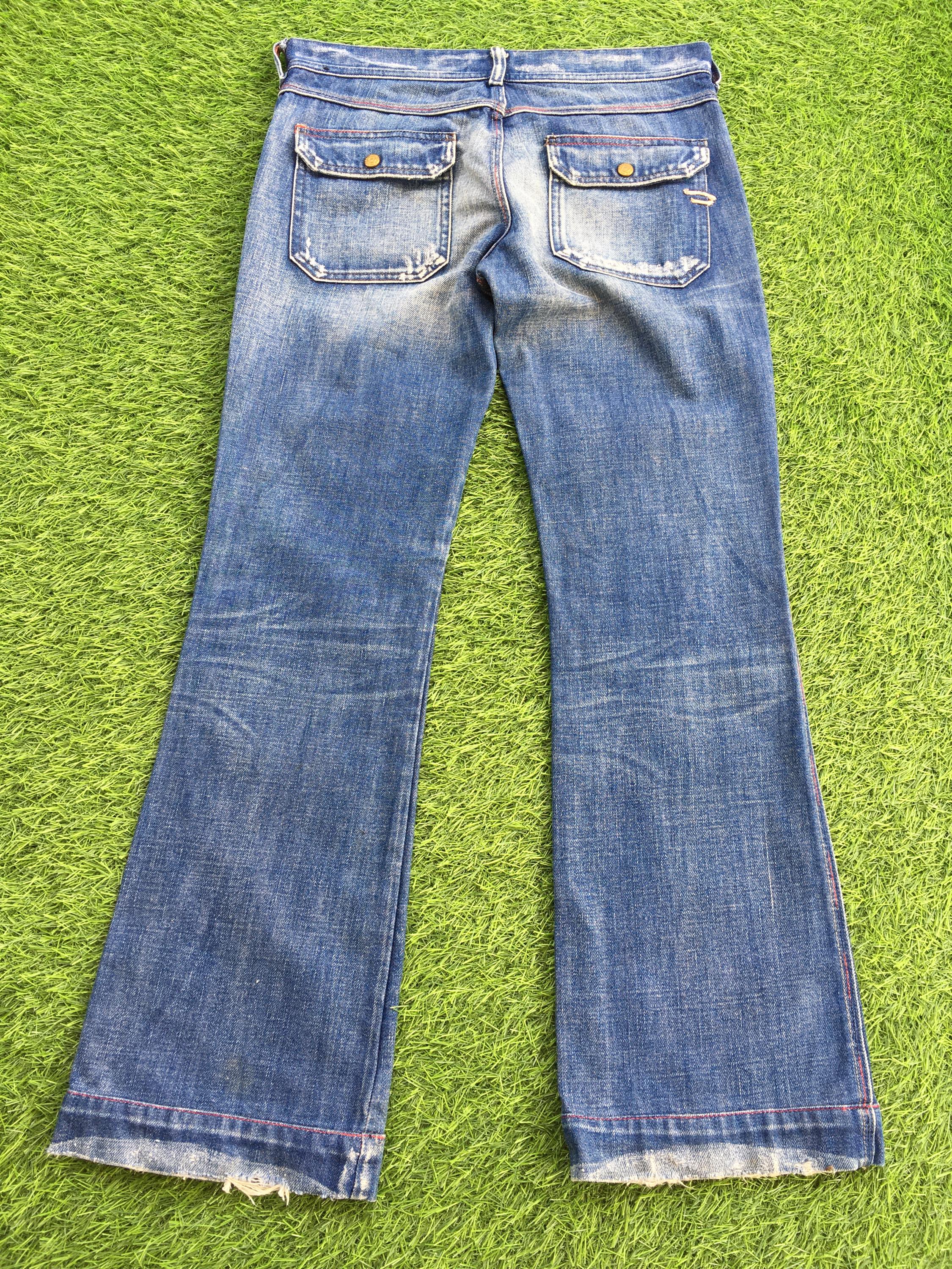 Size 27 Diesel Flap Pockets Bootcut Jeans W30 L30 Low Waist Diesel