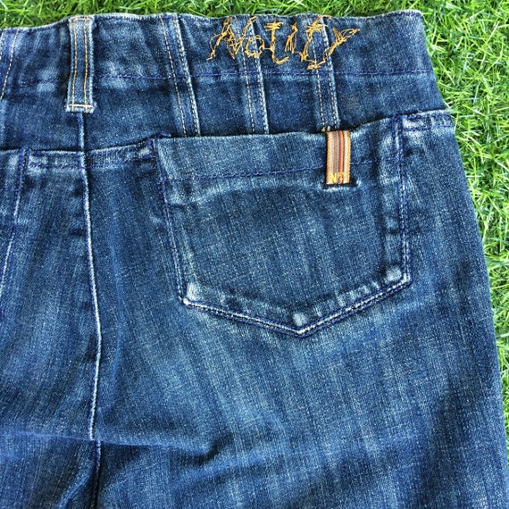 Wow pilfer Grunde Size 28 Distressed Notify Jeans Faded Dark Wash Stretch Denim - Etsy