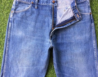 Vintage Wrangler Western Jeans, Distressed High Waisted Medium Wash, Size 36/37