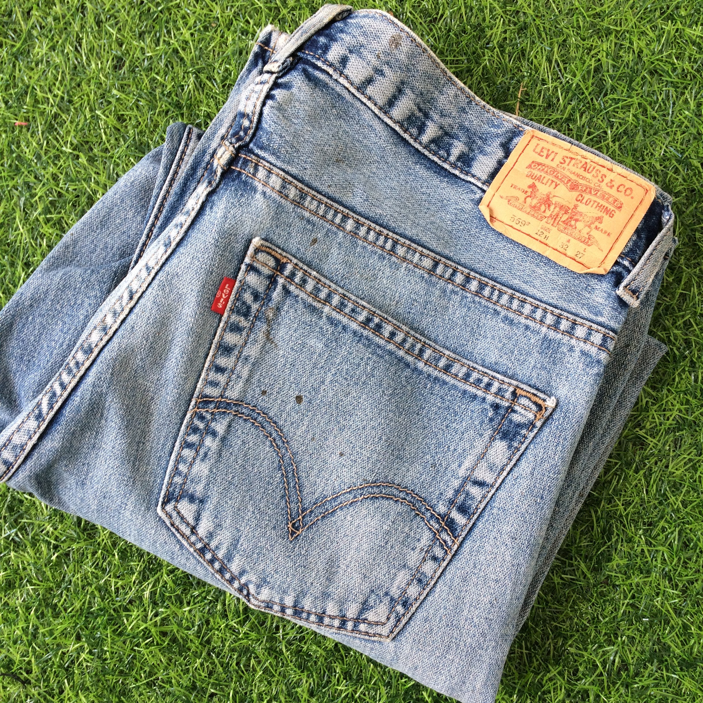 Size 32 Vintage Distressed Levis 569 Jeans W32 L27 Dirty Light - Etsy  Singapore